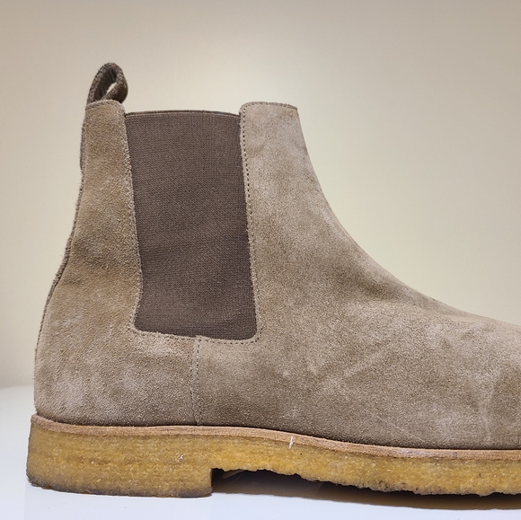 All Saints Cream Suede Chukka / Chelsea Boots Sz 10 [N5J] - Picture 6 of 7